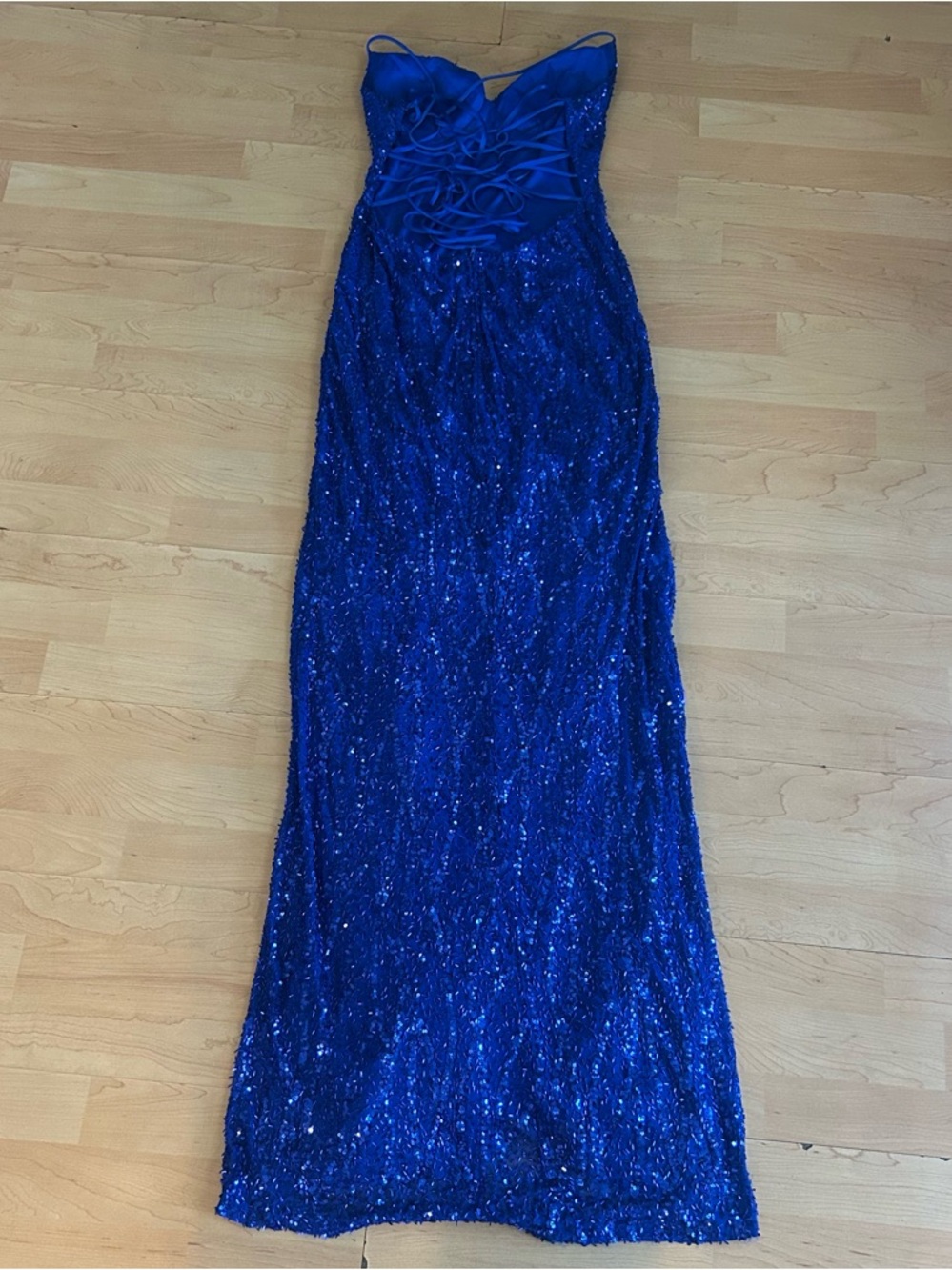 Royal Blue Windsor Prom Dress - Picture 3 of 5